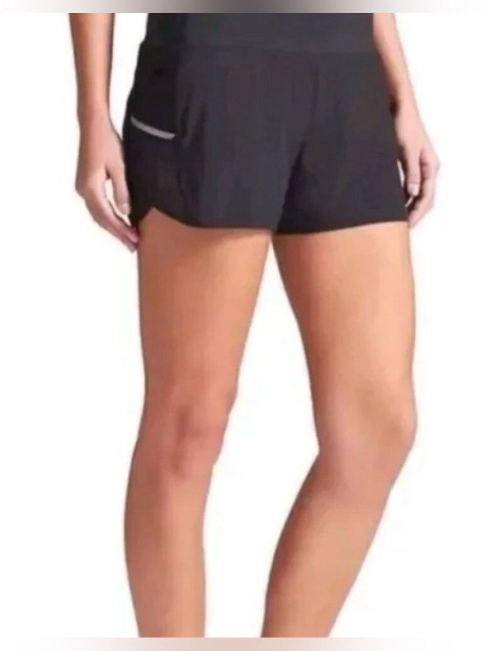 Athleta Ready Set Go Running Shorts Black Brief Lining Athletic Women’s Size XL